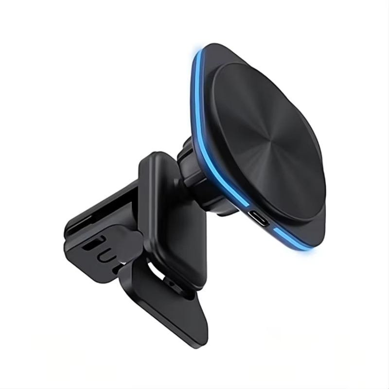 New Gadgets 2024 Magnetic Car Mobile Phone Holder 360 Rotation 15W Wireless Charging Mount Stand For iPhone 15 14 13 Pro Max