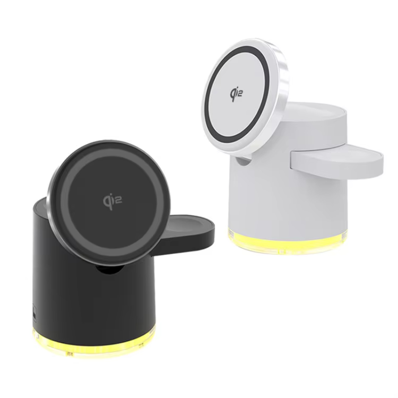 New Gadget 2024 Wireless Charging Station 3 in 1 For Apple Multiple Devices 15W Qi2 Fast Charger Stand For iPhone_iWatch_AirPods