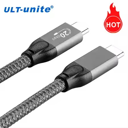 ULT-unite 0.5m 1m 1.5m 2m 3m 20Gbps 100W Fast Charging Mobile Phone Laptop USB 3.2 Gen 2x2 4K Type C to Type C Cable