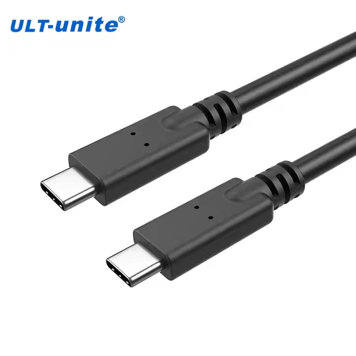 ULT-unite New Arrival usb4 Gen3 Type C to Type C Compatible Thunder 3 40Gbps 8K 60HZ PD 3.0 3.1 100W usb4 fast charging cable