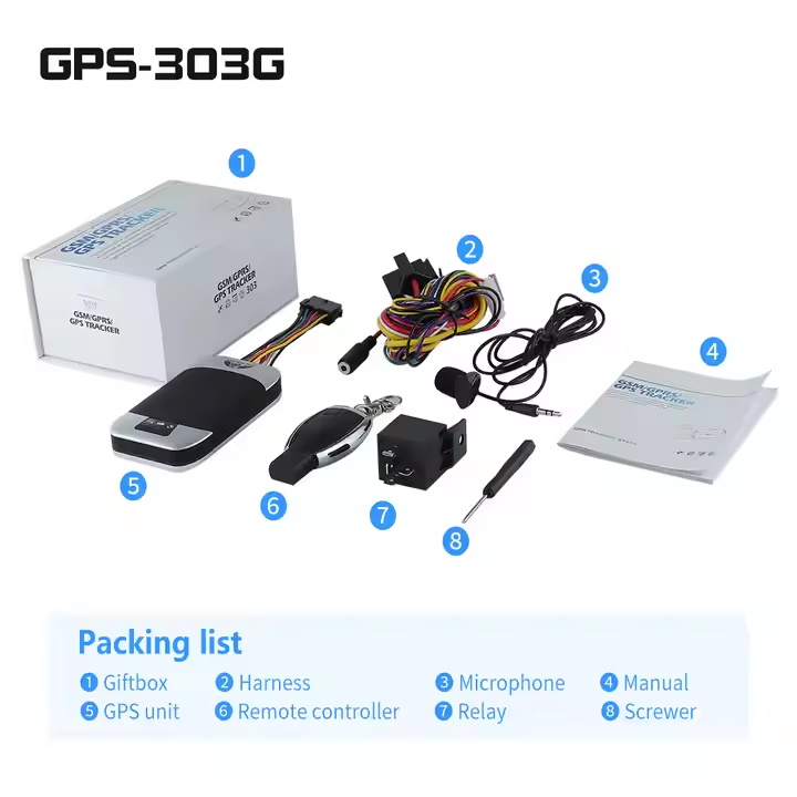 gps tracking device tk303 2G for vehicle / car /motorcycle real time tracking device 2G coban 303