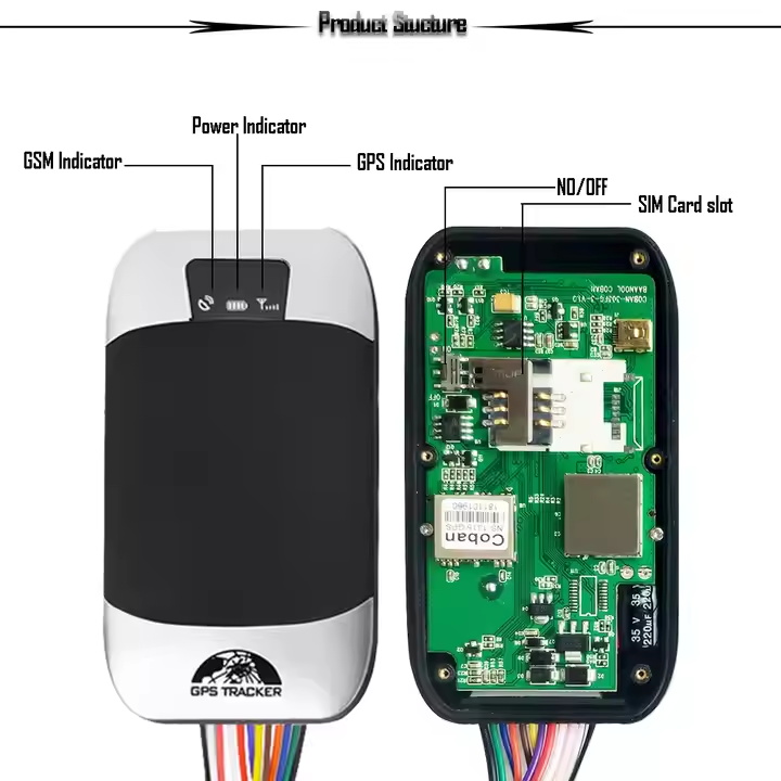Car GPS Tracker TK303F Waterproof Vehicle Locator Built-in Antenna Monitoring Alarm Cut Off Oil Power Realtime Tracking GPS303F