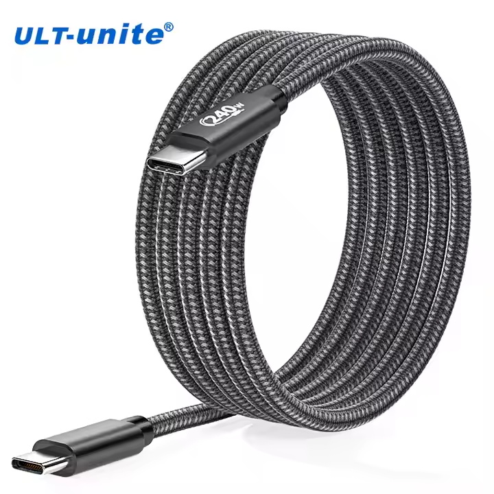 ULT-unite Type C Cable 480Mbps USB2.0 CM to CM 240W 5A Fast Charging Data Cable USB C Cable For Huawei/Samsung