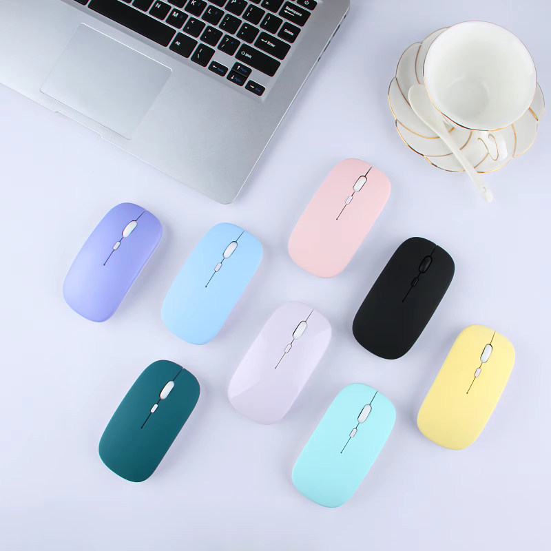 Black Usb Mini OEM ABS 2.4G Wireless Bluetooth Portable Optical Mouse Rechargeable Ergonomic Dual Mode Bluetooth 3.0 Mouse