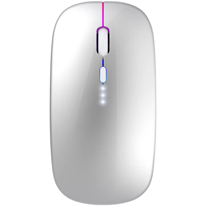 computer accessories rgb mouse thin mouse inalambrico ergonomic rechargeable battery power display wireless mouse
