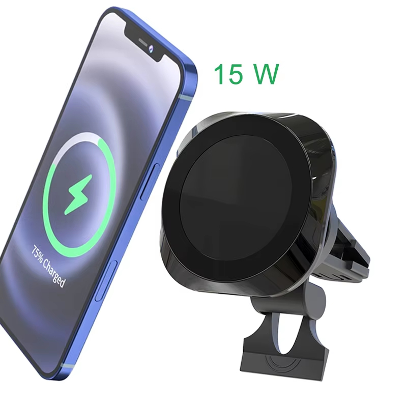 ODIER Magnetic Wireless Car Charger Mount 15W Fast Charging Air Vent Phone Holder for iPhone 13_13 Pro_ Max_12_12 Pro