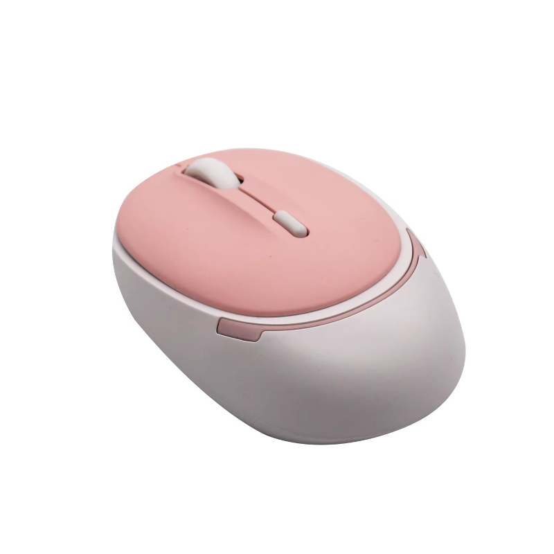 Mute Simple dual mode office purple portable mouse inalambrico bluetooth wireless rechargeable mouse