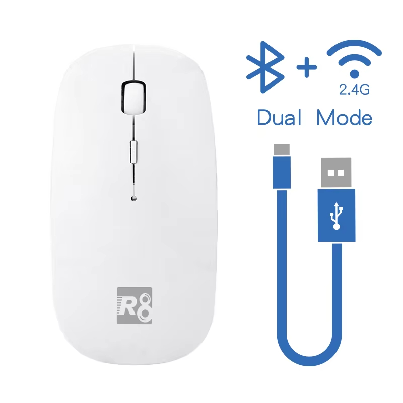 High quality drop shipping Bt Wireless Dual Modes 4-Keys 1600 DPI Adjustable Ergonomics Optical Mouse