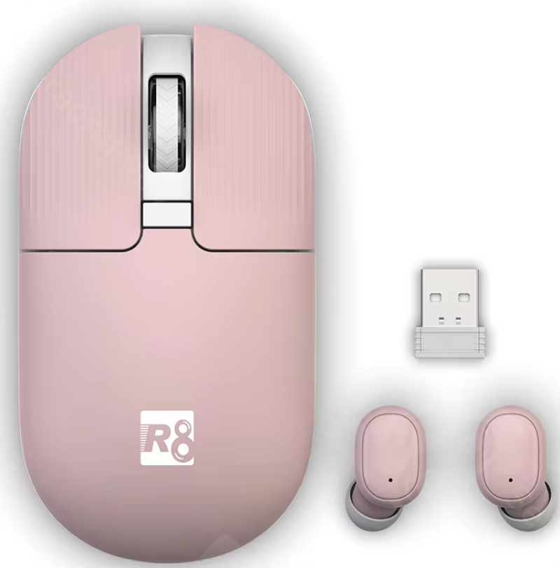 Ergonomics New 2021 Wireless Mouse Headset 2 in 1 For Laptop