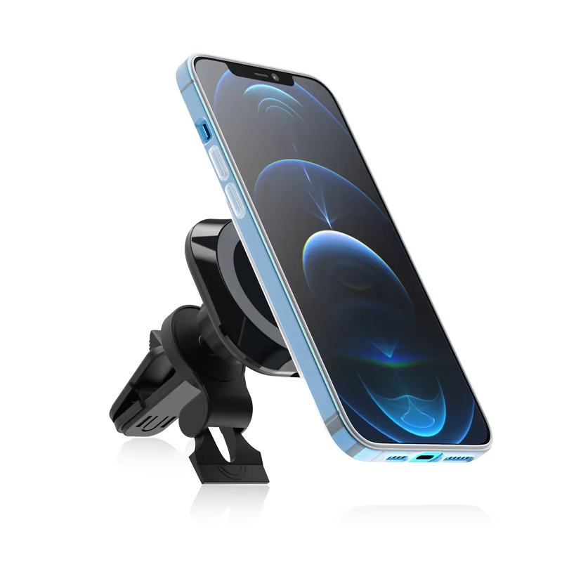 ODIER Luxury 15W Wireless Car Charger Smart PD Electric Feature with Magnetic Mobile Phone Holder Air Vent Mount Phone Holder