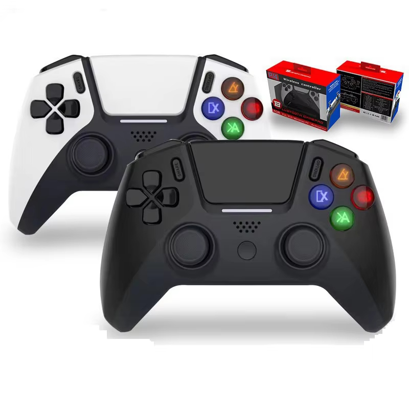 Bestselling Dual Motor Six Axis Adaptive PS5 Black_White Color Wireless Game Controller for PS4_PS3_Windows_Andriod