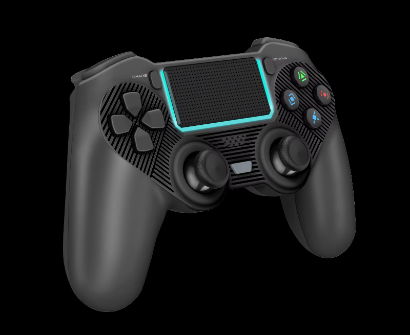 Best-selling RGB Plastic Game Controller Dual Vibrations Wireless Joysticks For Ps4