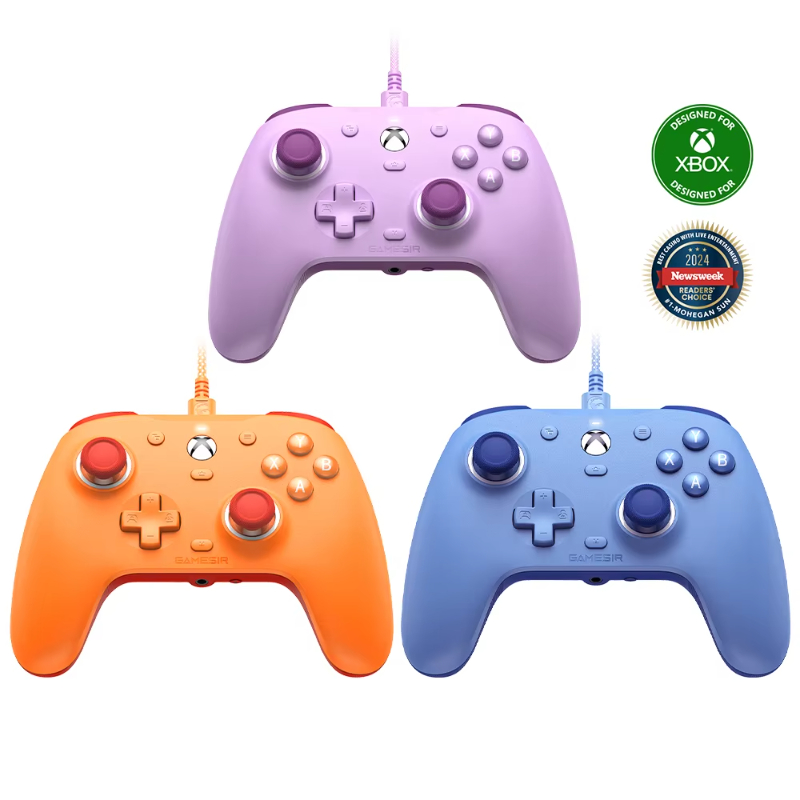 Colorful GameSir G7 SE Hall Effect Joystick_Trigger Detachable 3m USB-C cable 3 Colour Wired Game Controller for Xbox Series_PC