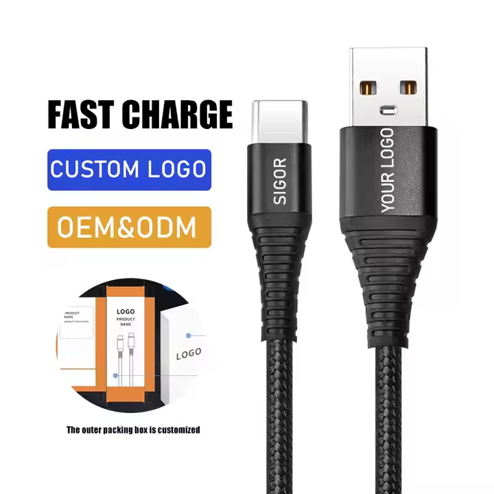 PD 60W NYLON Fast Charge 1m 3a 3 in 1 Magnetic type c Fast Charging USB Charging Data Cable