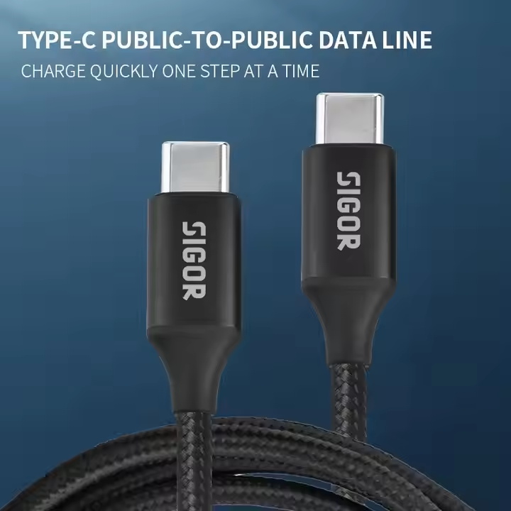 18 years' OEM experience type c to type c charging cable 1m 3m 5m customized cable fast charging 60w 100w braid