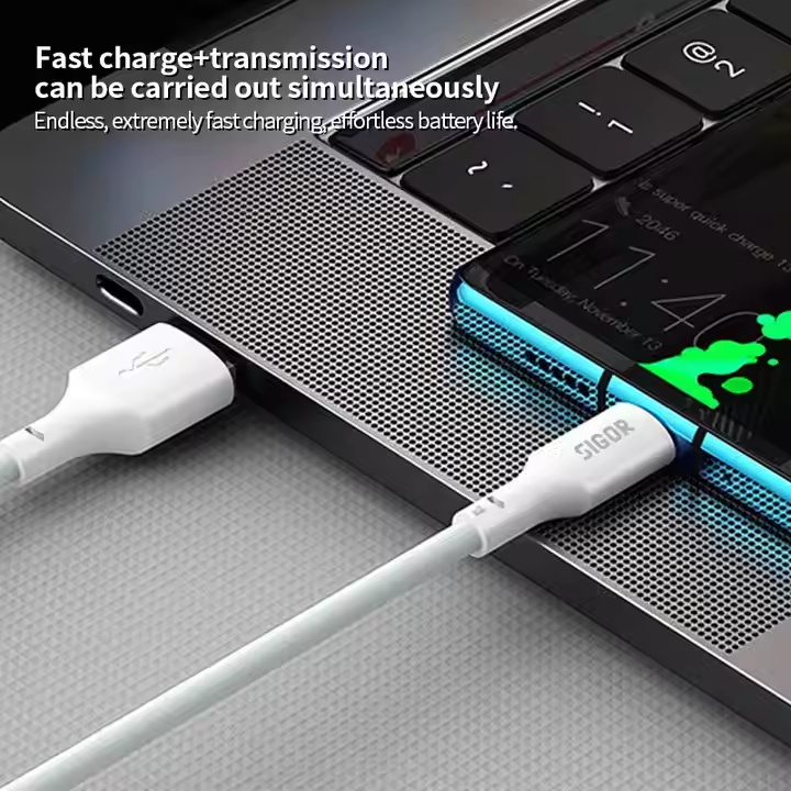 18 years' manufacturing experience cable type c for iphone 15 charger cable data trasffer fast speed TPE same as original one