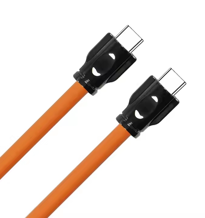 SIG 5m T4 60W Liquid Silicone 3A magnetic usb charging cable Zinc-Alloy Type-C 2.0 TO Type-C USB Data Cable