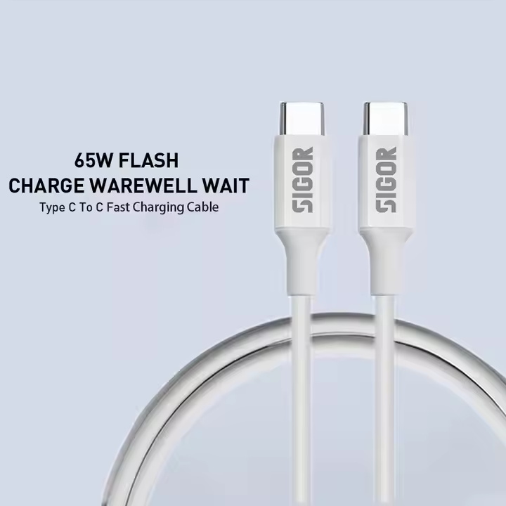 Sigor Cable Harness Manufacturer Type C to C Charger Data Cables Fast Charging Ctype Cable Phone Accessories