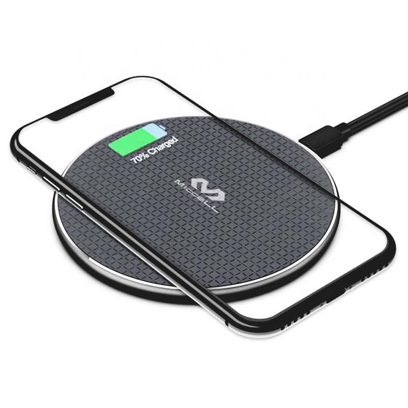 10w wireless charger custom smart portable mobile phone pad for apple fast qi wireless charger for iphone samsung android