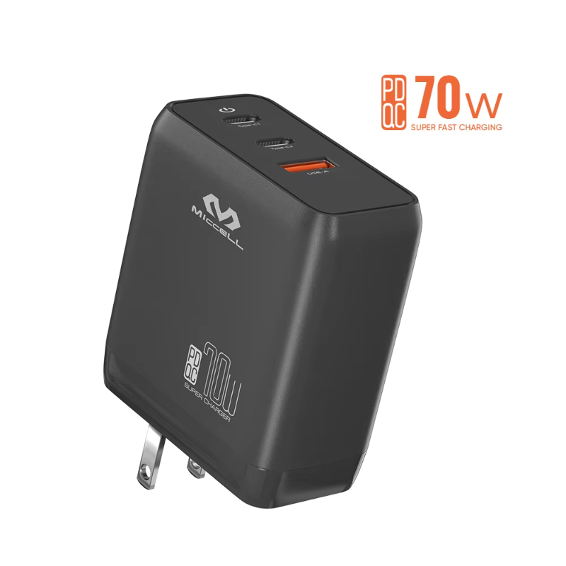70w pd charger multi port usb c fast charging phone 70W usb charger 2 type c pd multifunction chargers