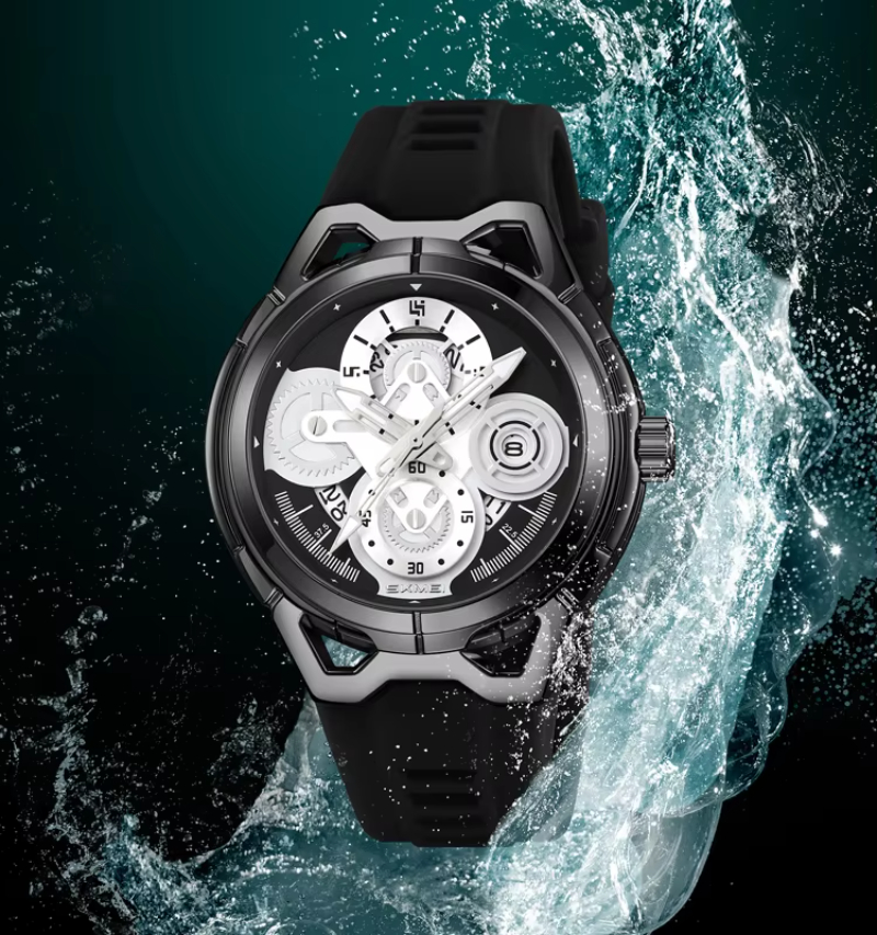 SKMEI 9349 High Quality Silicon Wrist Watch Boy Fashion Hand Watch Quartz Stainless Steel Back