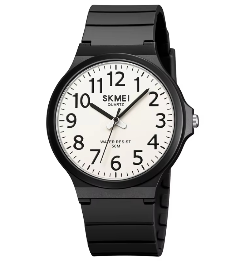 Arabic numerals simple SKMEI 2108 alloy case custom watch waterproof quartz wristwatch analog watch for men