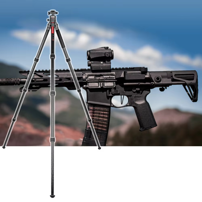 KINGJOY C82 DSLR Camera Tripod Lightweight and Compact Carbon fiber Tripod with 360 Panorama Ball Head Quick Release Plate