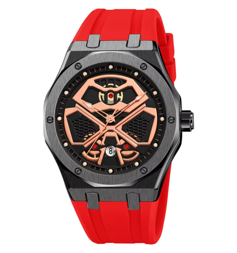 Arabic numerals simple SKMEI 2108 alloy case custom watch waterproof quartz wristwatch analog watch for men