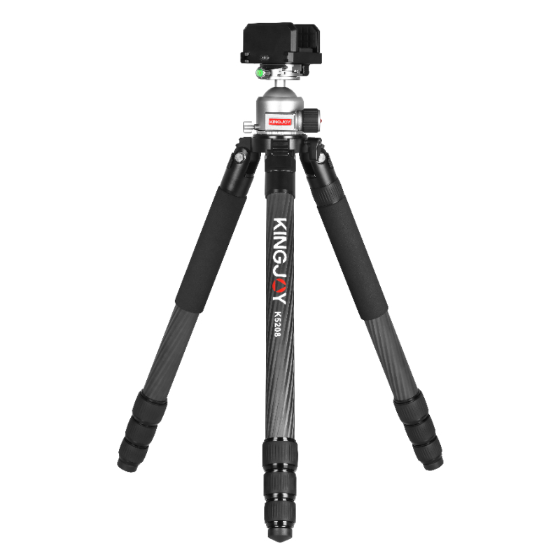 kingjoy K5208 Free Shipping Outdoor Shooting Carbon Fiber Single Tube hunting Flexible Photography CF Video Tripod Steady Stand