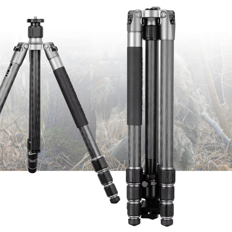 Kingjoy P056C 150CM High Colorful Professional Carbon Fiber Tripod Stand With Panoramic Ball Head For DSLR Digital Video Camera