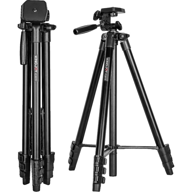 Kingjoy VT-831 Aluminum alloy Professional Mini Mobile Video Selfie Stick Camera Phone Stand Tripod