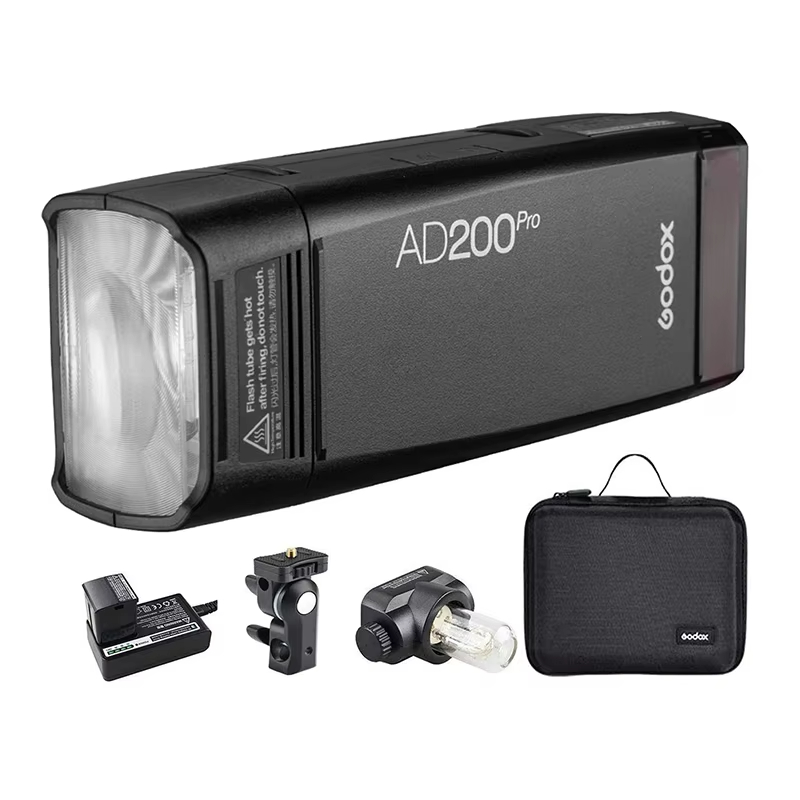 Ad200pro 200ws 2.4g 1_8000 Hss 500 Full Power Camera Strobe Flash Light With 2900mah Battery Pocket Flash Strobe For Godox