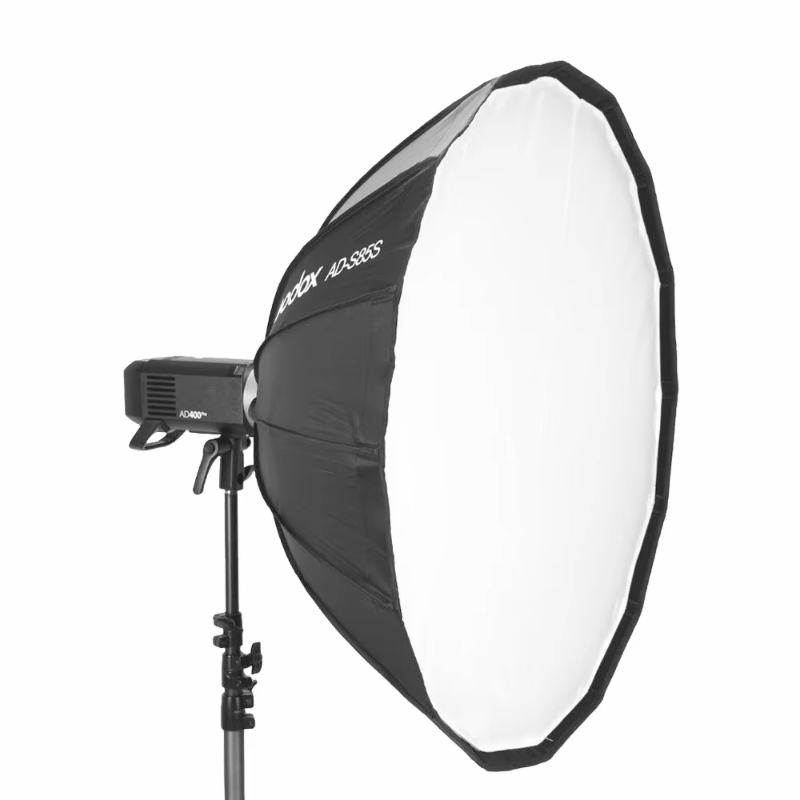 Go-dox Ad-s85 S_w 85cm Silver_white Deep Parabolic Softbox With Honeycomb Grid Godox Mount Softbox For Ad400pro Ml60 Ml30