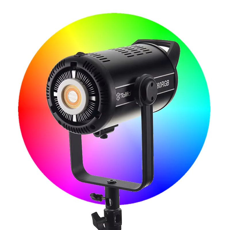 Tolifo X-180rgb 180w Professional Photography Studio Rgb 2700k-6500k Cob Led Video Light Bowens Bicolor App Control Lighting