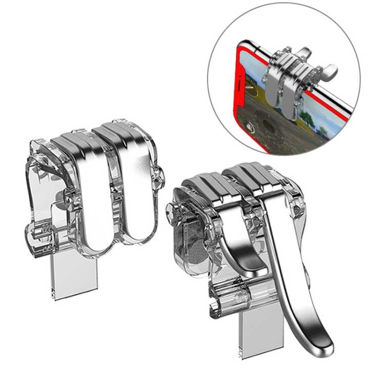 W6 Double PressRules of Survival PUBG Mouse Mobile Gaming Trigger Shooting Controller Button Handle