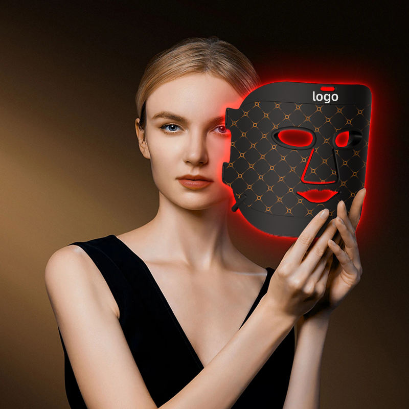 Beperfect professional led face light therapy mask 7colors light silicone facial mask red light therapy mask