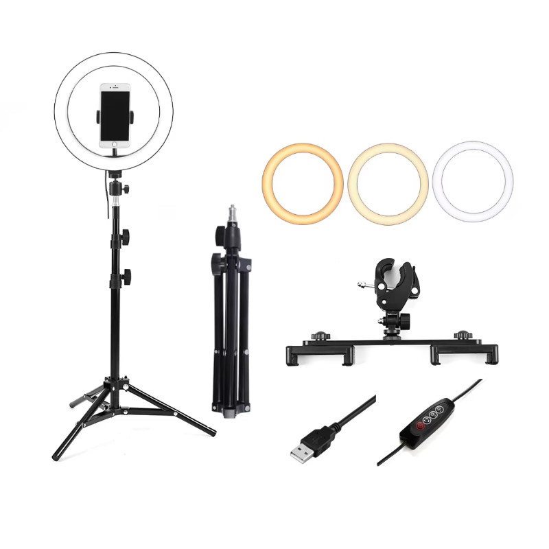 LED Video Light 4 Color Dimmable Photography Continuous Light USB Portable Fill Light for Photo Studio Shooting