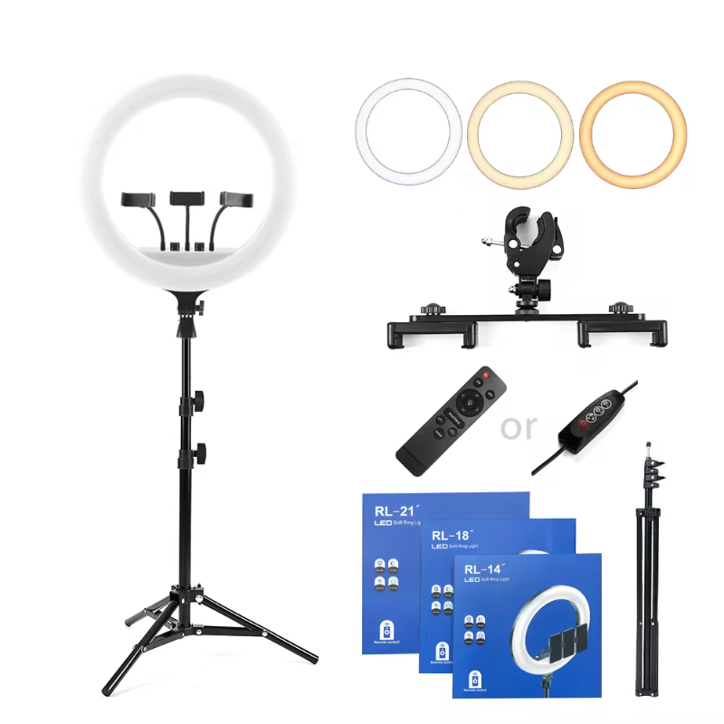 18 Inch 45cm Led Ring Lamp Rl18 M45 Ringlight with 210cm Tripod stand Beauty Selfie Video Studio Led Ring Light Set