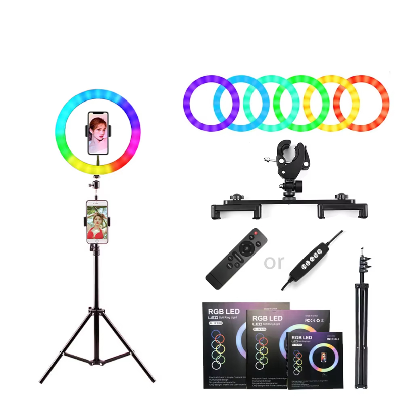 45cm 18 inch Ringlight RL18 Battery Powered Rechargeable Outdoor Tik Tok Live Stream LED Ring Light with Tripod Stand