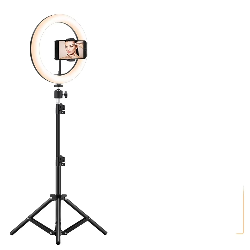Ring Light with Stand and Phone Holder_ GerTong Selfie Ringlight with 59'' Tall Tripod and Desk Stand for Photography