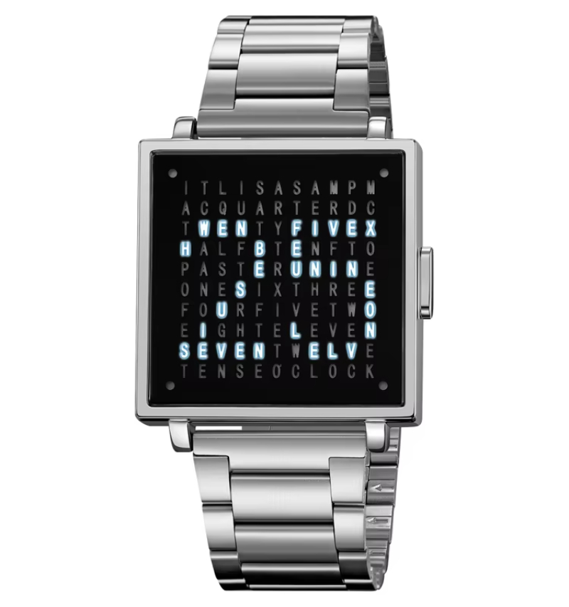 SKMEI 2312 Reloj Hombre Alloy LED Electronic Display Watch Stainless Steel Leather Band