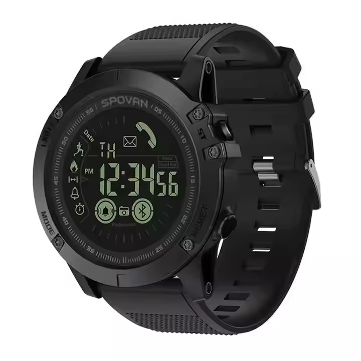 Spovan 5ATM Waterproof Fashion Sport Digital Smart Watch With Pedometer