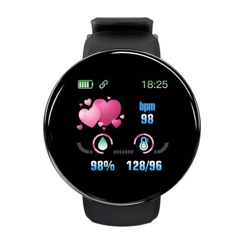 Smartwatch D18 android smart watch brand your own logo connected watch smart wrist watch gift