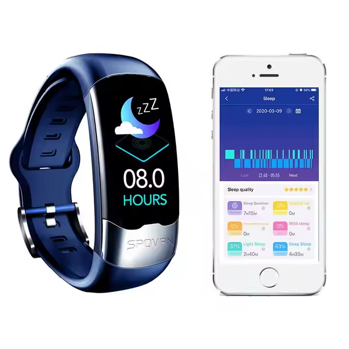 2021 Detachable blood oxygen ECG smart band fitness watch
