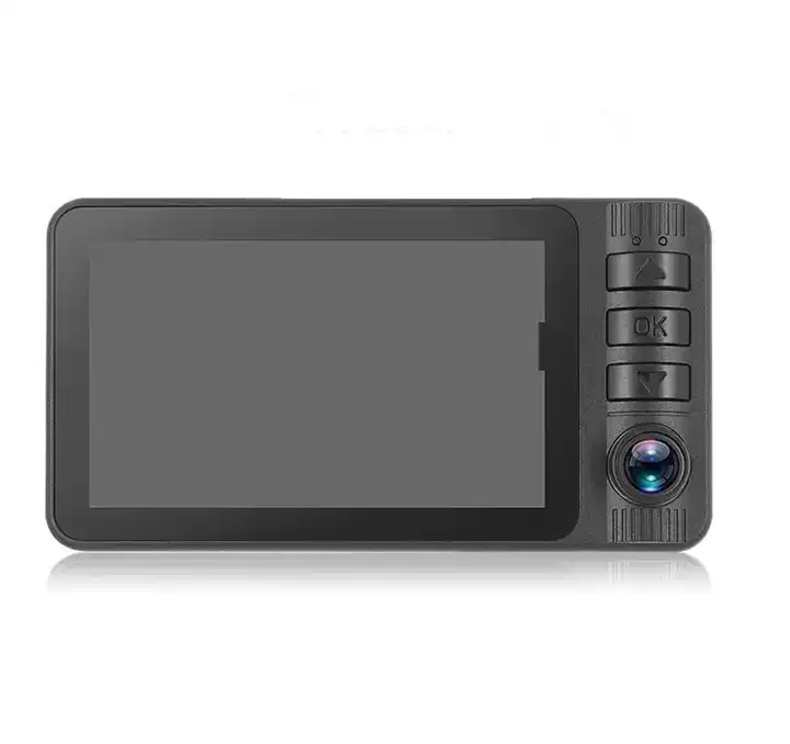 High Quality 3.0 inch touch screen Three chanNels lens car camera dvr Front and Rear dash camera Car Black Box