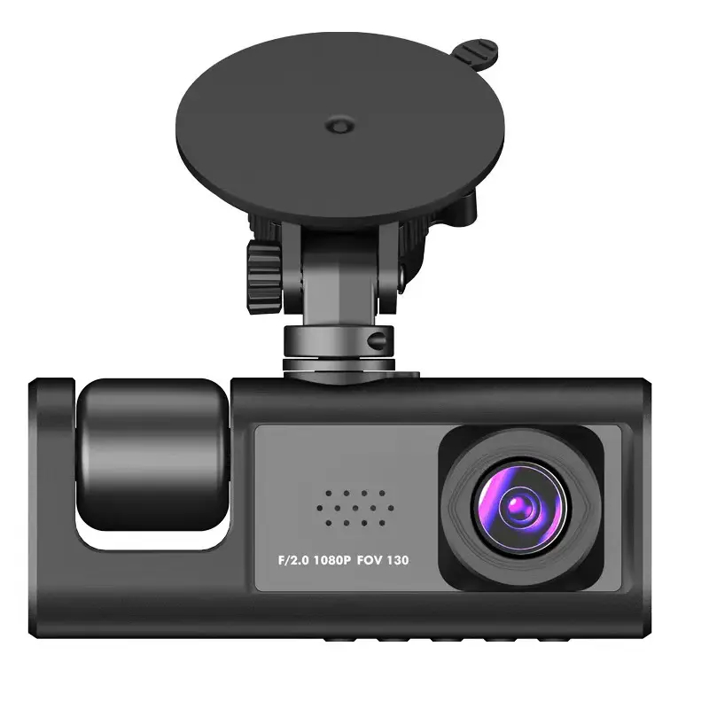 Three Cameras 170 Degree Wide Angle HD 1080P Dash Cam Car Dvr Front internal and Rear Car Black Box