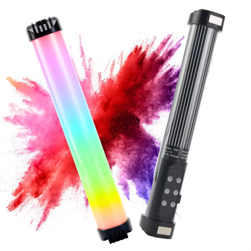 LED Photography Stick Light Wand 2000mAh 10W RGB Music Mode Handheld Magnetic Video Stick Light Wand
