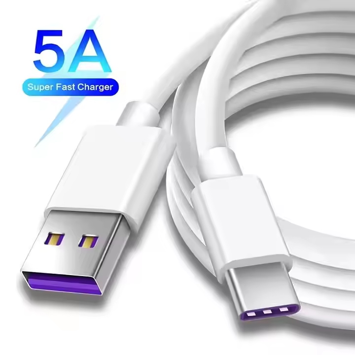 Factory 1m 2M USB Type C Cable 5A Quick Charge 3.0 For Huawei USB-C Wire Fast Charging Cord Charger Usb c Type-c Data Cable