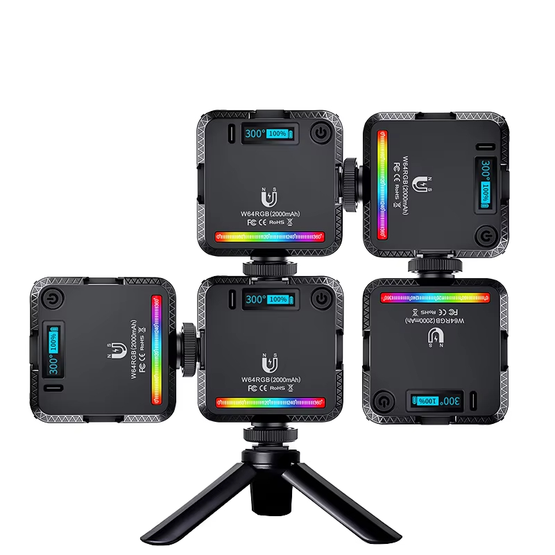 LED RGB T8 Tube Light with Built-in Battery 18W Remote Control 366 RGB Mode 0.6_0.9_1.2m LED Light Tube