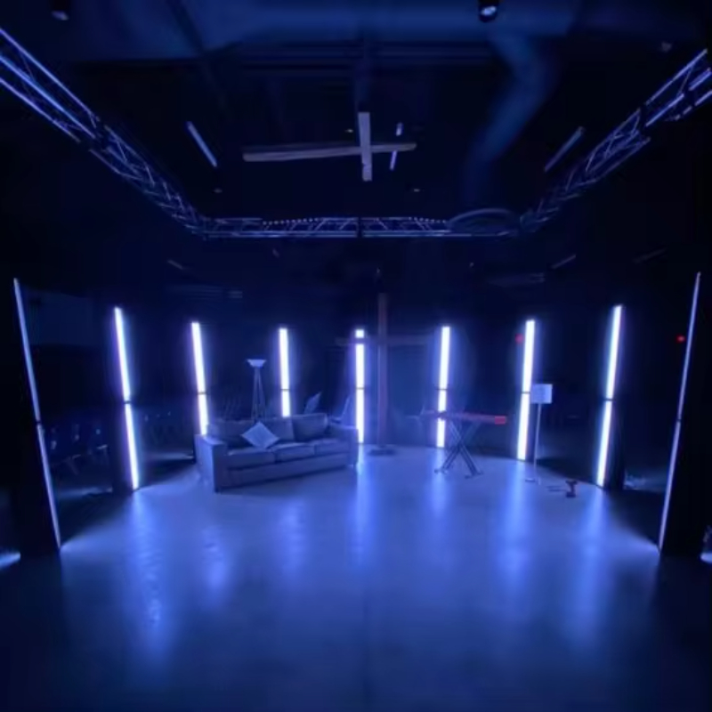 LED RGB Work Video Tube Light 18W T8 366 RGB Mode Video Shooting Light Remote Control Built-in Battery LED T8 Tube Light